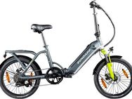 Zündapp E-Bike Faltrad ZT20R, 6 Gang, Kettenschaltung, Heckmotor, 468 Wh, Pedelec, Elektrofahrrad für Damen u. Herren