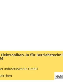 Ausbildung Elektroniker/-in für Betriebstechnik (m/w/d) 2026 - Stephanskirchen