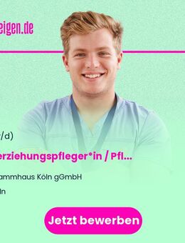 Heilerziehungspfleger*in / Pflegefachkraft (w/m/d) Vollzeit / Teilzeit - Köln