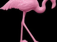 Flamingo pink Kopf mittig lebensgroß Dekorationsfigur - Markersdorf