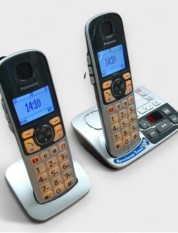 Angebot des Tages: Panasonic KX-TGE522 Duo Schnurlostelefon für Familie und Senioren / Hörgerätekompatibel // B Ware - Bamberg
