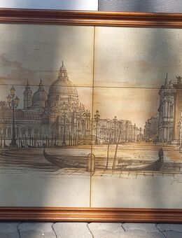 Bild aus Fliesen "Stadtansicht Venedig" , Maße: ca. 90 x 70 - Karlsruhe