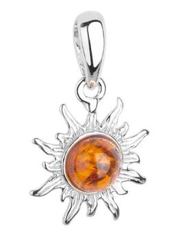 OSTSEE-SCHMUCK Kettenanhänger Ostsee-Schmuck Anhänger Sonne 14 mm Anhänger Sonne 14 mm (1-tlg)