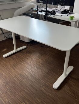 GÜNSTG!!! IKEA BEKANT (MITTZON) 160x80 weiß Kabelnetz - Berlin