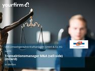 Transaktionsmanager M&A (sell-side) (m/w/d) - Meißen