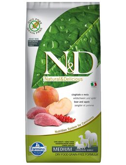Farmina N&D Prime Wildschwein und Apfel - Sparpaket: 2 x 12 kg