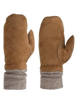 PEARLWOOD Lederhandschuhe CROWE (1 Paar) Fausthandschuh, Strickbündchen, warm gefüttert