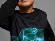 KIDSWORLD Langarmshirt GREEN DINO langärmlig, mit trendigem Druck, Rundhalsausschnitt, aus Baumwolle