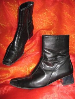 NEU * Edel * klassisch * Echt Leder * Stiefeletten * Stiefel * Ankle Boots "Gabor" Gr. 39½ * 6½ * schwarz * Gothic * - Riedlingen