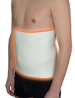 Hydas Rückenbandage Nierenwärmer, wohlig warmer Schutz von Nieren, Lenden und Rücken, dünnes Material, unsichtbar unter der Kleidung, angenehm auf der Haut