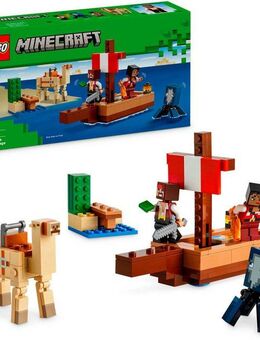 LEGO® Die Piratenschiffreise (21259), LEGO Minecraft Konstruktionsspielsteine, (166 St), Made in Europe