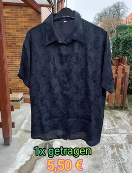 Bluse, schwarz, 1/2 Arm, Größe:46/48 - Immenhausen