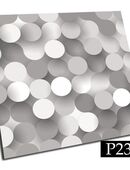 9x Selbstklebende PVC-Fliesen, 30x30 cm, schwarze und weiße Kreise in 85055