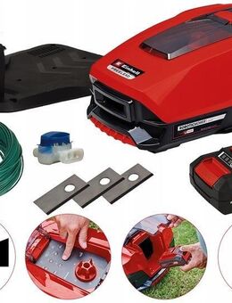 Einhell Mähroboter FREELEXO 350 Power X-Change (Li-Ion, Second-Area-Modus, bis 35% Steigung, für 350 m² Rasenfläche geeignet, Stoß-/Kipp-/Hebe-/Regensensor, inkl. Installations Kit) - Wuppertal