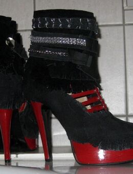 High Heels schwarz/rot Gr.36 ½ - Worms