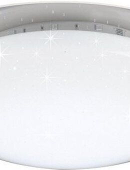 Reality Leuchten LED Deckenleuchte Joleen, Dimmer, getrennt schaltbar, mehrere Helligkeitsstufen, LED fest integriert, Farbwechsler, Ø 35 cm mit RGB Backlight, Starlight-Effekt, inkl. Fernbed., Dimmer