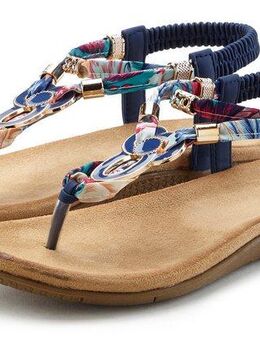 LASCANA Zehentrenner Sandale, Pantolette mit Stretcheinsatz