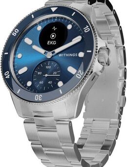 Withings ScanWatch Nova 42mm Black, bis 35 Tage Akku, Wasserdicht bis 100 M Smartwatch (1.6 cm/0.63 Zoll), luxuriöse Hybrid-Smartwatch mit Fitnesstracking u, Gesundheitsmessung