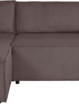 OTTO home Ecksofa CASSI, 241cm, L-Form, Schlafsofa, Dauerschläfer, Boxspringfederung, Schlaffunktion (133/200),Bettkasten, Recamiere links/rechts, Cord