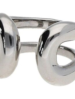Jacques Charrel Fingerring topmodern mit offener Ringschiene, Edelstahl