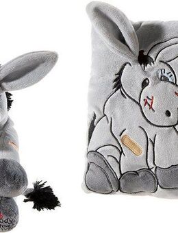 Heunec® Kuscheltier Esel Murphy und Kissen (Set, 2-St., Plüschtier und Kissen), enthält recyceltes Material