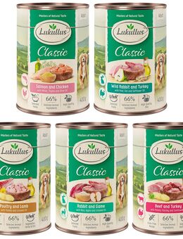 Probiermix Lukullus Naturkost Adult - 6 x 400 g (5 Sorten)