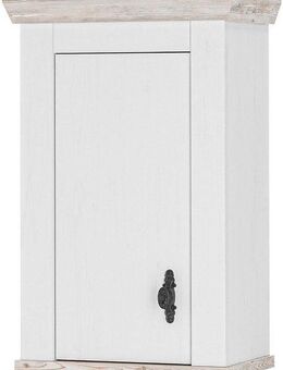 Home affaire Hängeschrank Florenz, Küchenhängeschrank in Pinie Weiß, Wandschrank mit verschnörkeltem Metallgriff, im Landhausstil