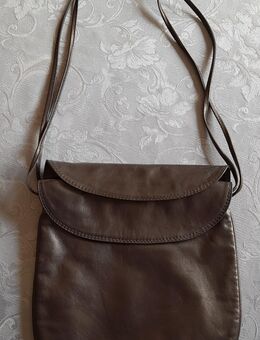 Umhängetasche Leder Blau ca. 25 x 25 cm Heckmüller - Hamburg Wandsbek