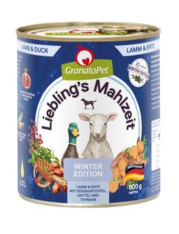 GranataPet Liebling´s Mahlzeit Wintertraum - Sparpaket: Lamm & Ente (12 x 800 g)