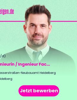 Ingenieurin / Ingenieur (m/w/d) (FH-Diplom/Bachelor) (Uni-Diplom/Master) Fachrichtung Bauingenieurwesen: Schwerpunkt konstruktiver Ingenieurbau / Wasserbau / Baubetrieb - Heidelberg