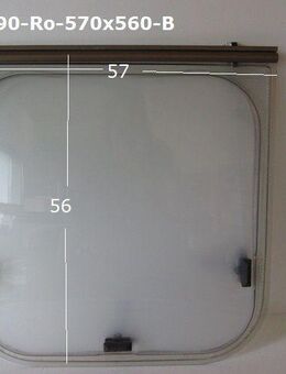 Adria Wohnwagen Fenster Roxite 80 ca H57 x B56 gebr. D78 (zB 1108) Badfenster - Schotten Zentrum