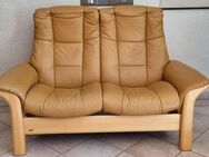 Stressless Windsor Leder Zweisitzer Sofa Couch manuelle Funktion | Gebrauchte Designermöbel, Buche - Gelsenkirchen Erle