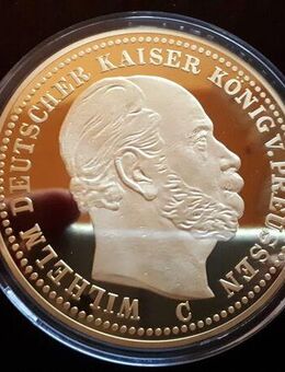 20 Mark:Kaiser Wilhelm I vergoldet Copy - Obernzenn