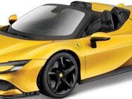 Bburago Sammlerauto Ferrari SF90 Spider, goldfarben, Maßstab 1:18