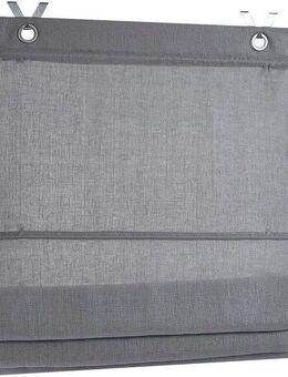 Kutti Raffrollo Metis, mit Hakenaufhängung, ohne Bohren, einfarbig, blickdicht, 100% Leinen, mit Edelstahlhaken, pflegeleicht