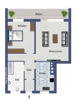 frei ab 01.01.2026 - sanierte Wohnung mit Balkon - Köln