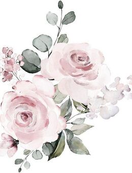 queence Wandtattoo Charleen (1 St), Rosen, selbstklebend, Wandsticker, Sticker, groß