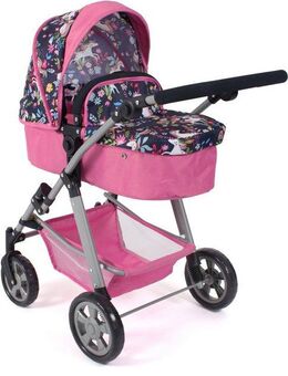 CHIC2000 Kombi-Puppenwagen Nele, Einhorn, zusammenklappbar