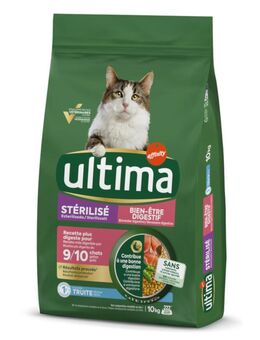 1,5 kg gratis! 7,5 kg / 10 kg Ultima - 10 kg Sterilized Digestive Well-Being Forelle