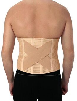 Hydas Bauch- und Rückenstützgürtel mit Stützkreuz zur Unterstützung der Körperhaltung und optimalen Sitz, bei Bandscheiben-, Ischiasbeschwerden, unterstützt bei Muskelschwäche