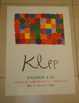 Plakat Paul Klee für Berggruen & Cie Paris Mai à Juillet 1955 - Coesfeld Zentrum