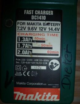 Makita lade schale Fast Charger DC 1410 Nr.47 - Lichtenau (Nordrhein-Westfalen)