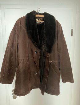 Mantel Wintermantel braun Leder - Münchenbernsdorf