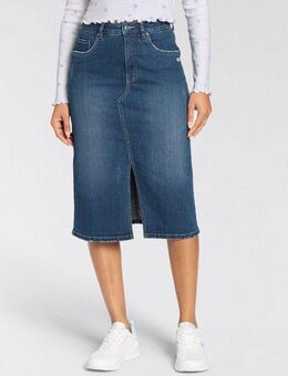 KangaROOS Jeansrock in Midilänge mit Schlitz