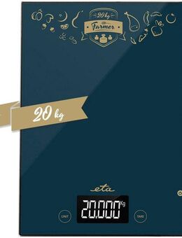 eta Küchenwaage FARMER ETA477790000, (1-tlg), Touch-Display, TARE Funktion-Zuwiegen, bis 20 Kg, Mess-Einheit 1g