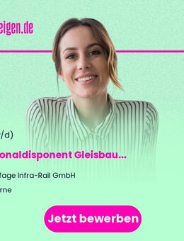 Personaldisponent Gleisbau (m/w/d) - Herne