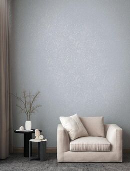 A.S. Création Vliestapete Pure Elegance Tapete mit Ästen Mustertapete Floral Blumen, strukturiert, schimmernd, (1 St), Vliestapete Blumentapete für Schlafzimmer Küche Wohnzimmer Äste Design