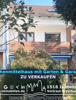 *** Provisionsfreies Reihenmittelhaus mit Garten - bereit für frischen Wind - Puchheim