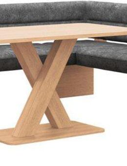 Home affaire Eckbankgruppe Louise + Miles Essecke Sitzgruppe Eckbank Küchenbank, (Set, 4-tlg., 4er), Sitzgruppe Esszimmer Stühle Tisch und Bank bequem gepolstert