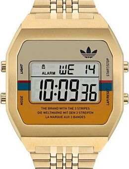 adidas Originals Digitaluhr DIGITAL TWO AOST235552I, Armbanduhr, Quarzuhr, Damenuhr, Herrenuhr, Edelstahlarmband